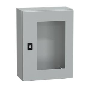 Spacial CRN tspt door w/o mount.plate. H400xW300xD150 IP66 IK08 RAL7035..