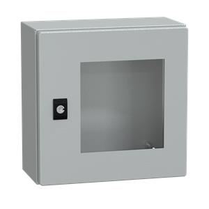 Spacial CRN tspt door w/o mount.plate. H300xW300xD150 IP66 IK08 RAL7035..