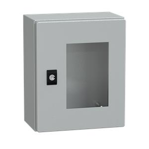 Spacial CRN tspt door w/o mount.plate. H300xW250xD150 IP66 IK10 RAL7035..