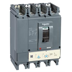 circuit breaker EasyPact CVS400N, 50 kA at 415 VAC, 400 A rating ETS 2.3 electronic trip unit, 4P 4d
