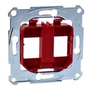 M-Elegance - Suporte para centros de tomada RJ45 para ligadores - Vermelho