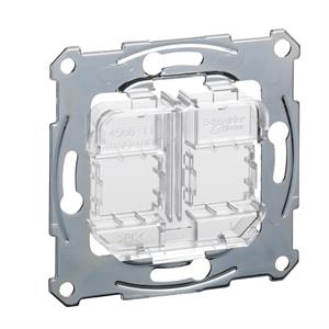 M-Elegance - Suporte para centros de tomada RJ45 para ligadores - Transparente