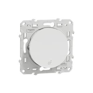 Odace - Botão de pressão "campainha" - 10A - Branco