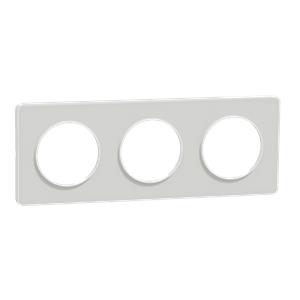 Odace Touch - Quadro vert./horiz. 3 elementos - Branco translúcido/Branco
