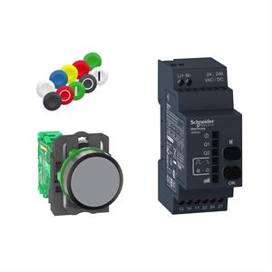 Kit 22mm xb5r recetor procim amavel  ac/dc