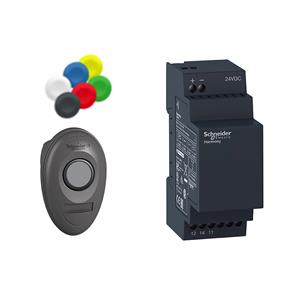 Kit sps - xb5 - caixa portátil - recetor procim amavel - 24 v dc