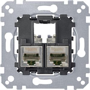M-Elegance - Tomada RJ45 dupla - cat. 6a - STP