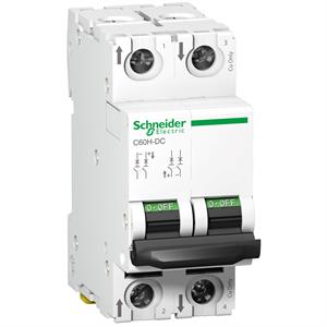 miniature circuit breaker - C60H - 2 poles - 16 A - C curve