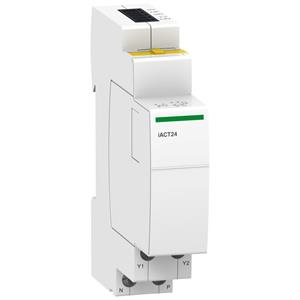 Acti 9 iACT - 24V DC control and auxiliary contact 1 NO with Ti24 PLC interface