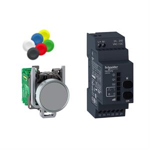 Pacote xb4r  procim amável de 22mm - 2 relés ac