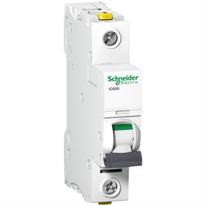 Miniature circuit-breaker, Acti9 iC60N, 1P, 4 A, C curve, 6000 A (IEC 60898-1), 50 kA (IEC 60947-2)