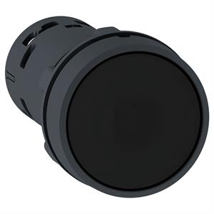 Pulsador rasante preto   no