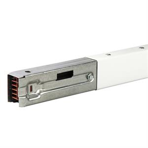 Straight length, Canalis KBA, 40 A, 1 circuit L+N+PE, 3 tap-off units, 2 m, white