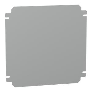 Plain mounting plate H300xW300mm made of galvanised sheet steel