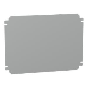 Plain mounting plate H300xW400mm made of galvanised sheet steel