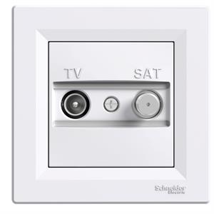 Asfora - Tomada TV/SAT terminal - 1db - Branco
