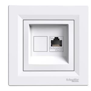 Tomada RJ45, Asfora, categoria 5e UTP, Branco