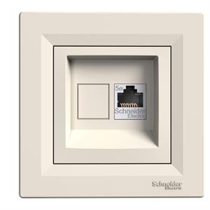 Asfora - Tomada RJ45 categoria 5e UTP - Creme