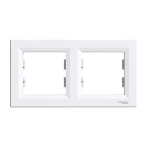 Asfora - Quadro horizontal 2 elementos - Branco