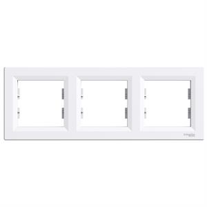 Asfora - Quadro horizontal 3 elementos - Branco