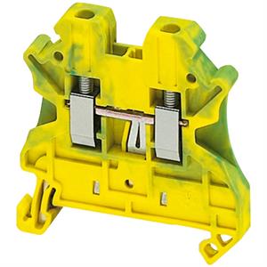 BORNE TERR 2,5MM2 VERD/AM 1P 1