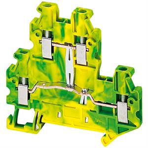 BORNE TERR 2,5MM2 2AND VERD/AM