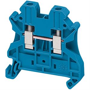 BORNE PASS 4MM2 AZUL 1P 1X1