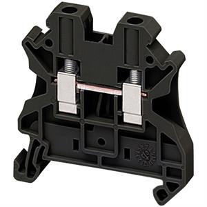 BORNE PASS 4MM2 PRET 1P 1X1