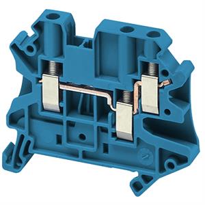BORNE PASS 4MM2 2AND AZUL 1P 1