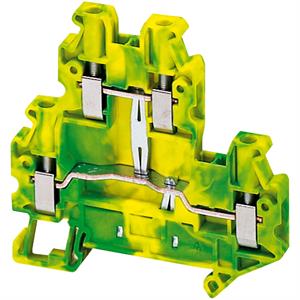 BORNE TERR 4MM2 2AND VERD/AM 1