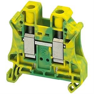 BORNE TERR 10MM2 VERD/AM 1P 1X