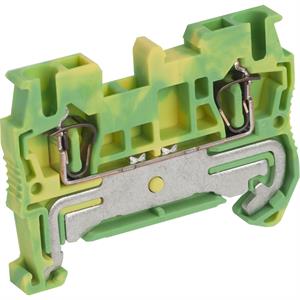 BORNE TERR 2,5MM2 VERD/AM TMOL