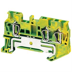 BORNE TERR 2,5MM2 VERD/AM TMOL