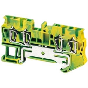 BORNE TERR 2,5MM2 VERD/AM TMOL