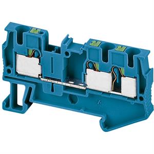 BORNE PASS 4MM2 AZUL PUSH-IN 1