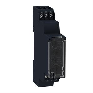 Asymmetrical flashing relé - 0.1..100 h - 24..240 vac - solid state output