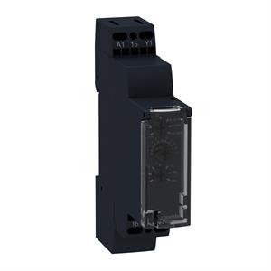 Relé de temporização modular, 8 a, um de co, uma s..100 h, tempo de atraso, 12 ... 240 v ac / dc