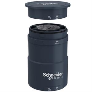 Unidade base com tampa superior para luzes de torre modular, preto  , ø60, 24 v ac/dc