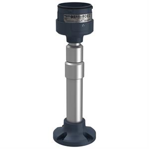 Placa de fixação com poste de alumínio ajustável de 210 a 385 mm para luzes de torre modular, preto  , ø60