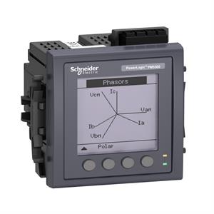PM5563 Central de medida, 2 ethernet, até 63 H, 1,1M 4DI/2DO 52 alarmes, montagem DIN