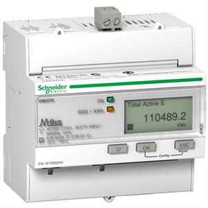 iEM3235 contador de energia - CT - M-bus - 1 E/S digital - multitarifa - MID