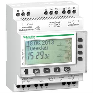 Acti9 - ITA - Interruptor horário anual 4C - 24 horas + 7 dias + ano