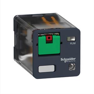 relé 2co 10a + botão teste + led 230v