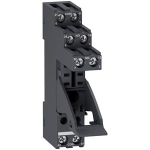 Base 2co terminais separados com suporte - Relé HARMONY tipo rxg2, conector de parafuso, 250 v ac
