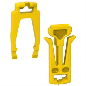 Acti9 iC60 - Bolsa de 10 clips de fixação de calha DIN