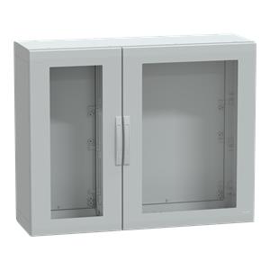 Floor standing encl. polyester vers.PLA compl.sealed 1000x1250x420 IP65 glazed