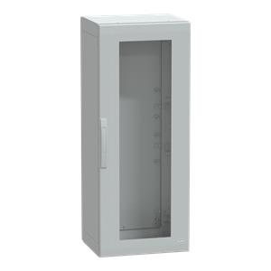 Floor standing encl. polyester vers.PLA compl.sealed 1250x500x420 IP65 glazed