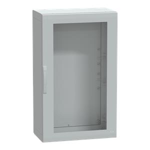 Floor standing encl. polyester vers.PLA compl.sealed 1250x750x420 IP65 glazed