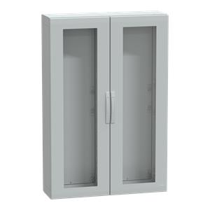 Floor standing encl. polyester vers.PLA compl.sealed 1500x1000x320 IP65 glazed