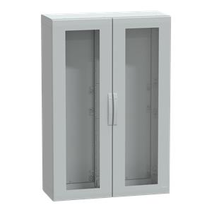 Floor standing encl. polyester vers.PLA compl.sealed 1500x1000x420 IP65 glazed